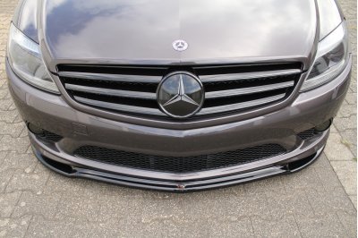 Накладка сплиттер на передний бампер на Mercedes CL C216 AMG-Line